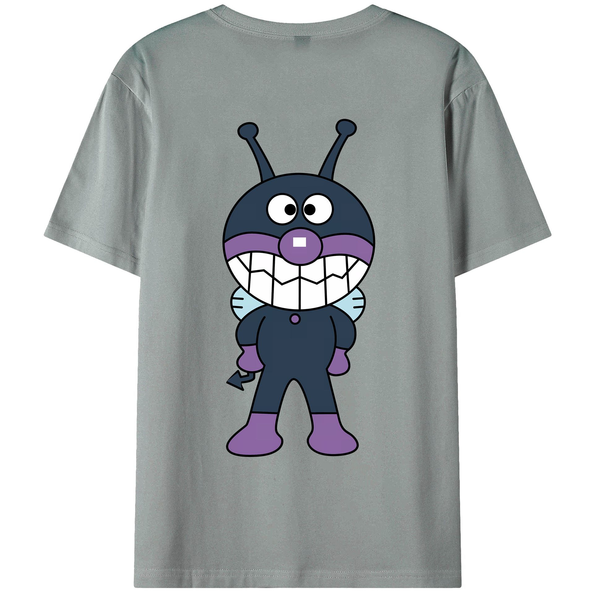 （画像用） アンパンマン Anpanman 綿100％ メンズ半袖Tシャツ（バックプリント） 通気性